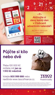 akční leták Tesco 16.12.2020-24.12.2020