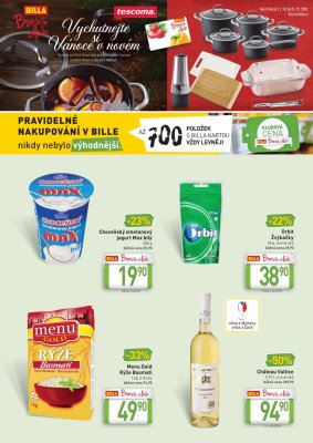 akční leták BILLA 16.12.2020-29.12.2020