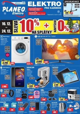 akční leták Planeo Elektro 16.12.2020-24.12.2020