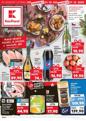 akční leták Kaufland 21.12.2020-27.12.2020