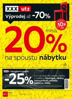 akční leták XXXLutz 21.12.2020-3.1.2021