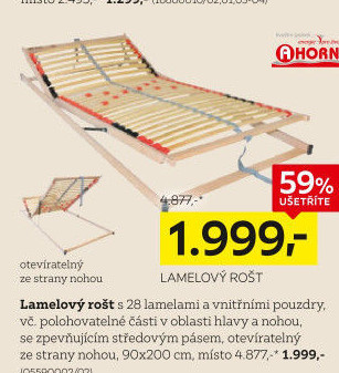Lamelový rošt Ahorn