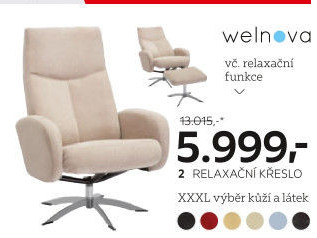 Relaxační křeslo Welnova