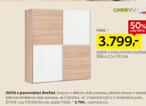 Šatní skříň Carry Home