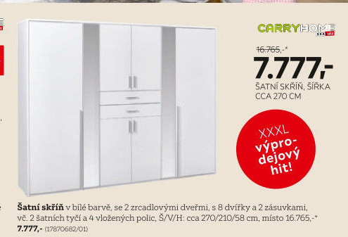 Šatní skříň Carry Home