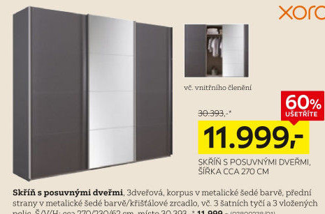 Šatní skříň Xora