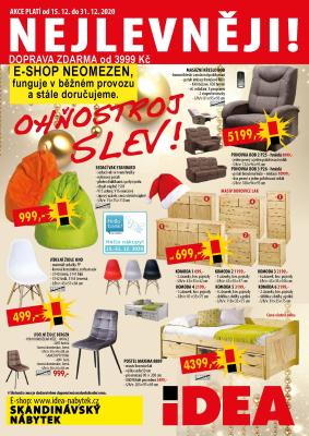 akční leták IDEA nábytek 15.12.2020-31.12.2020