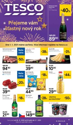 akční leták Tesco 28.12.2020-3.1.2021