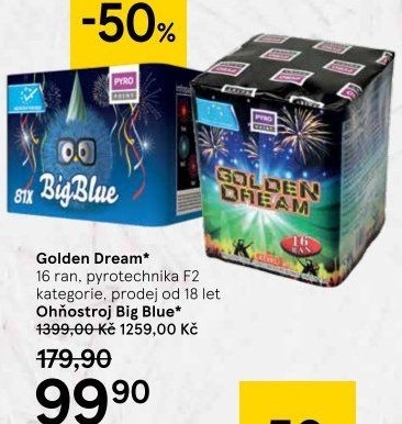 Ohňostroj Golden Dream Pyro Point