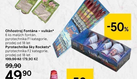 Ohňostroj Vulkánek Pyro Point
