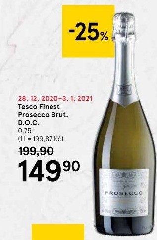 Prosecco brut DOC Tesco finest