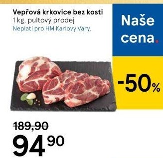 Vepřová krkovice bez kosti