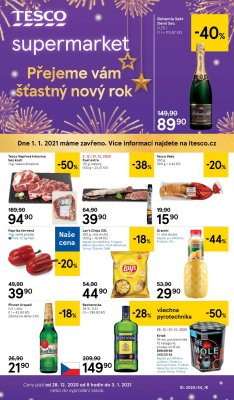akční leták Tesco 28.12.2020-3.1.2021