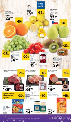 akční leták Tesco 28.12.2020-3.1.2021
