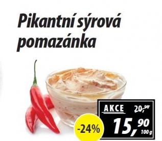 Pikantní sýrová pomazánka