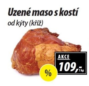 Uzené maso od kýty s kostí