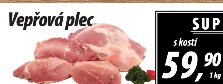 Vepřová plec s kostí