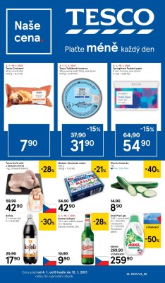 akční leták Tesco 4.1.2021-12.1.2021