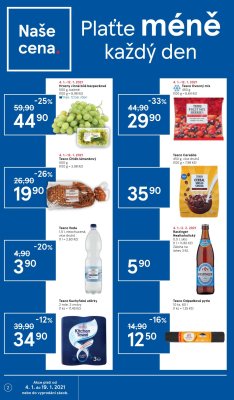 akční leták Tesco 4.1.2021-12.1.2021