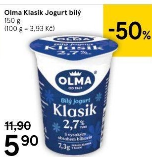Bílý jogurt Klasik Olma