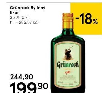 Bylinný likér Grünrock
