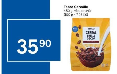 Cereálie Tesco