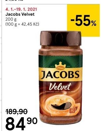 Instantní káva Jacobs Velvet