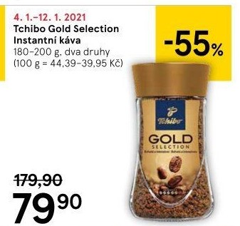 Instantní káva Tchibo Gold Selection