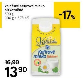 Kefírové mléko neochucené Mlékárna Valašské Meziříčí