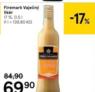 Likér VaječnýEggnog Firemark