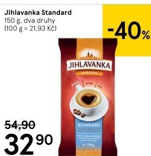 Mletá káva Standard Jihlavanka