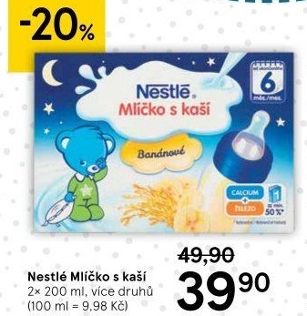 Mlíčko s kaší Nestlé