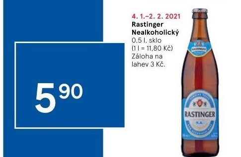 Nealkoholické pivo Free Rastinger