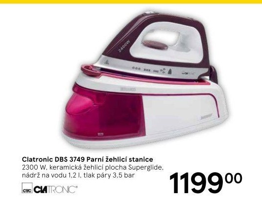 Parní generátor Clatronic DBS 3749