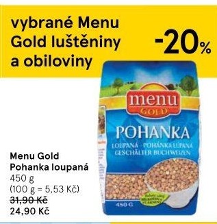 Pohanka Menu Gold