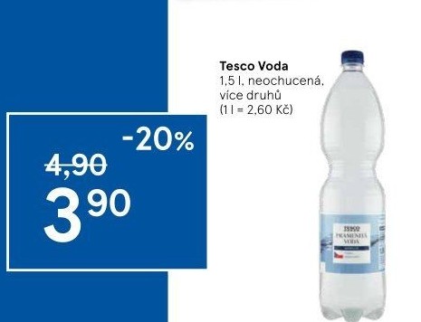 Přírodní voda Tesco
