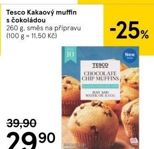 Směs Muffiny s čokokousky Tesco