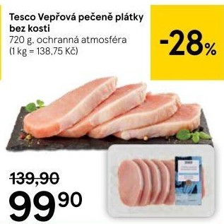 Vepřová pečeně bez kosti Tesco