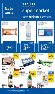 akční leták Tesco 4.1.2021-12.1.2021
