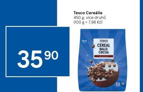 Cereálie Tesco