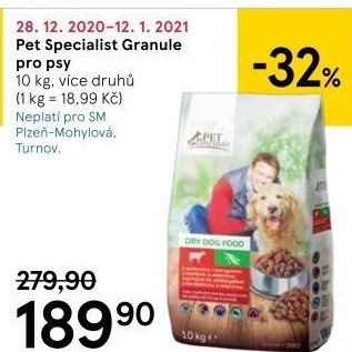 Granule pro psy Pet Specialist