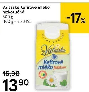 Kefírové mléko neochucené Mlékárna Valašské Meziříčí