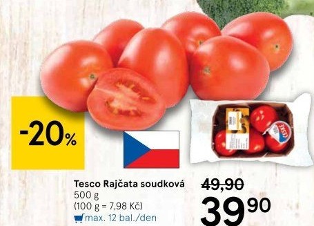 Rajčata soudková Tesco
