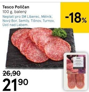 Salám Poličan Tesco