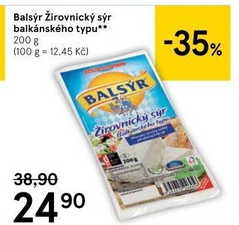 Sýr Balsýr Mlékárna Žirovnice
