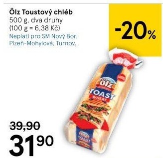 Toustový chléb Sandwich Soft Ölz