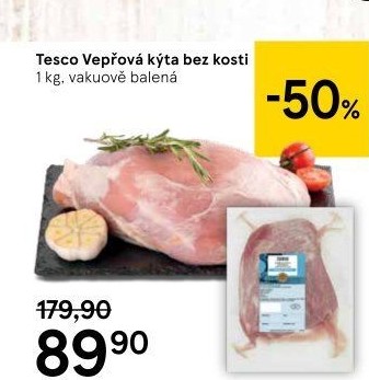 Vepřová kýta bez kosti Tesco