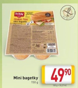 Bagety mini bez lepku Schär
