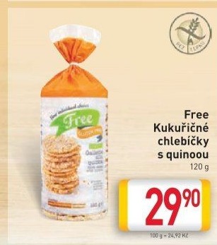 Kukuřičné chlebíčky Free