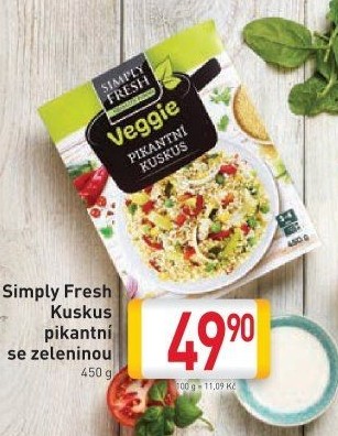 Kuskus pikantní se zeleninou Simply Fresh Hamé